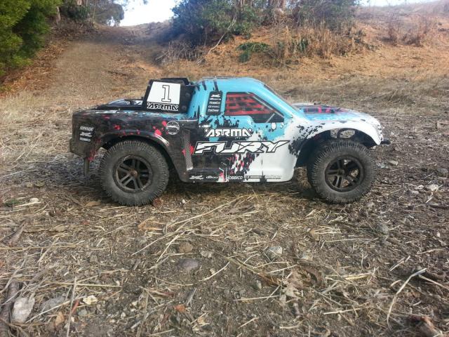 arrma fury 2wd short course truck